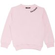 Balmain Kids Embroidered Logo Pink Sweatshirt Hot on Sale