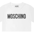 Moschino Kids Printed Logo White T-Shirt Online now