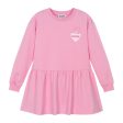 Moschino Kids Teddy Bear Heart Logo Pink Sweat Dress Hot on Sale