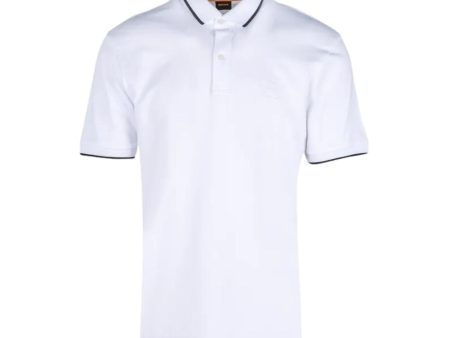 BOSS Passertip White Slim Fit Polo Shirt Online Sale