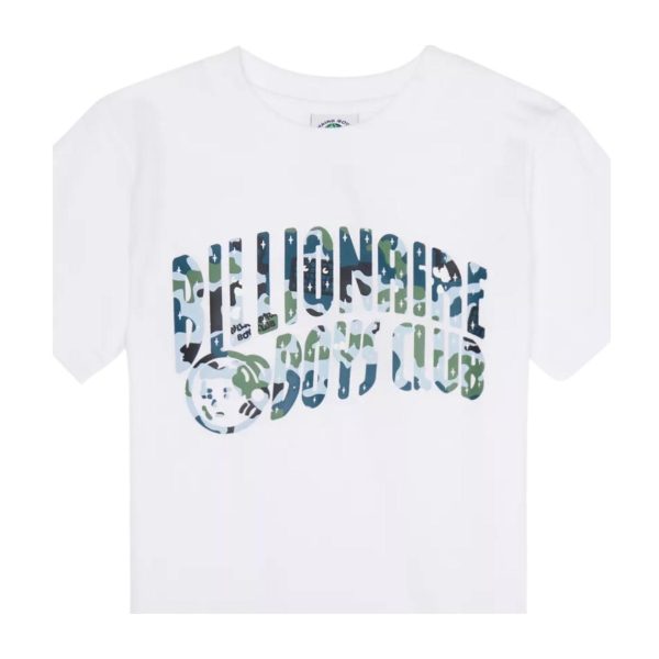 Billionaire Boys Club Kids Camo Arch Logo White T-Shirt Online