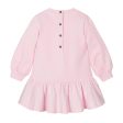 Balmain Baby Embroidered Logo Pink Sweat Dress & Bloomers Set Cheap