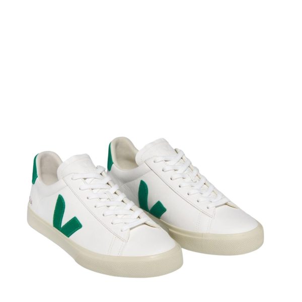 VEJA Campo Canvas White Emerald Trainers Online