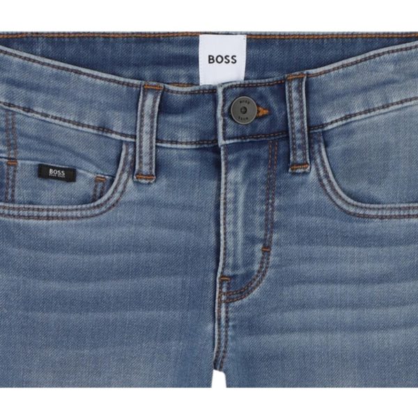 BOSS Kids Slim Fit Faded Effect Denim Jeans Supply