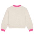 Billieblush Kids Sequins Heart Knitted Ivory Jumper Fashion