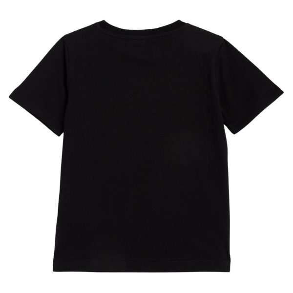 Balmain Kids Printed Logo Black T-Shirt Supply