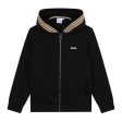 BOSS Kids Black Hooded Tracksuit Set Sale