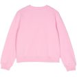 Moschino Kids Teddy Bear Heart Logo Pink Sweatshirt Sale