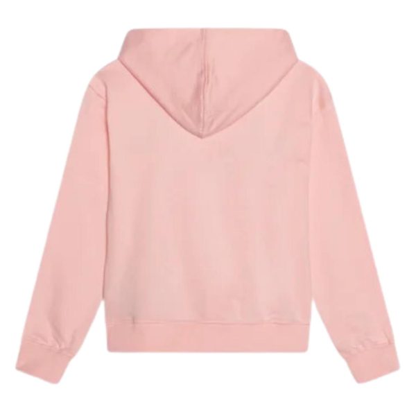 Moschino Kids Logo Lettering Pink Hoodie Online Hot Sale