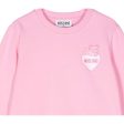 Moschino Kids Teddy Bear Heart Logo Pink Sweatshirt Sale