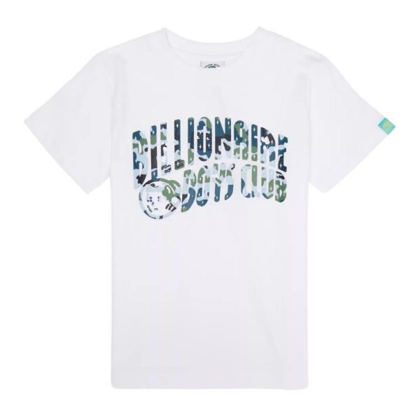 Billionaire Boys Club Kids Camo Arch Logo White T-Shirt Online