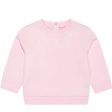 Balmain Baby Embroidered Logo Pink Sweatshirt Online Sale