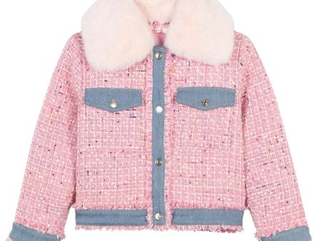 Billieblush Kids Pink Blush Tweed Jacket Online