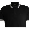 BOSS Embroidered Logo Paddy Black Polo Shirt Online