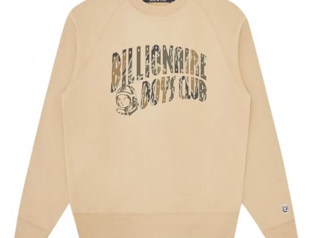 Billionaire Boys Club Camo Arch Logo Sand Sweatshirt Online Sale