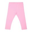 Moschino Baby Logo Print Pink Leggings For Discount