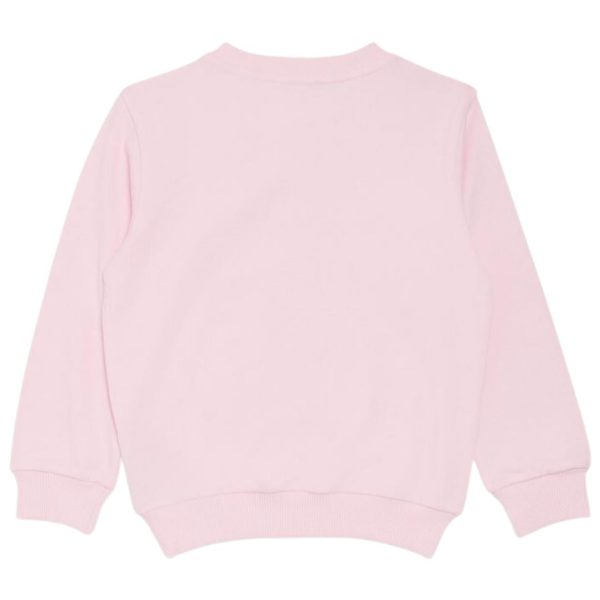 Balmain Kids Embroidered Logo Pink Sweatshirt Hot on Sale