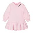 Balmain Baby Embroidered Logo Pink Sweat Dress & Bloomers Set Cheap