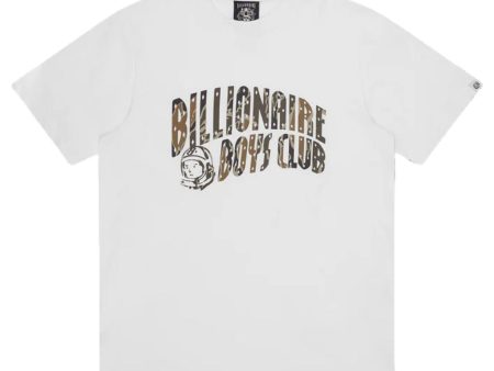 Billionaire Boys Club Camo Arch Logo White T-Shirt For Discount