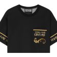 Versace Jeans Couture Chrome Couture Black T-Shirts Fashion