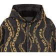 Versace Jeans Couture Chain Couture Reversible Black & Gold Puffer Jacket Fashion