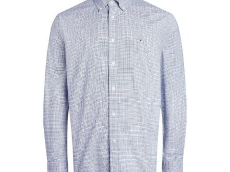 Tommy Hilfiger Tartan Check Deep Indigo Shirt Hot on Sale