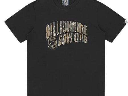 Billionaire Boys Club Camo Arch Logo Black T-Shirt Online Hot Sale