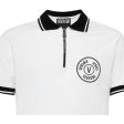 Versace Jeans Couture V Emblem Chain Logo White Polo Shirt Supply