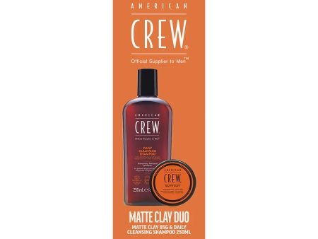 American Crew Matte Clay 85g + Daily Cleansing Shampoo 250mL Duo Cheap