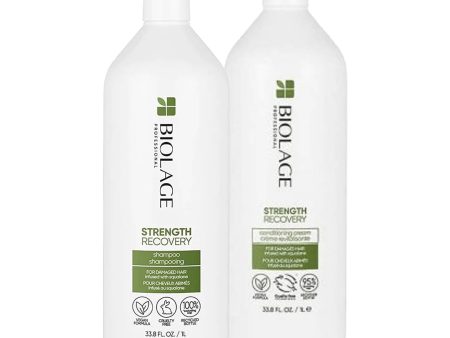 Matrix Biolage Strength Recovery Shampoo & Conditioning Cream Duo Litres Discount