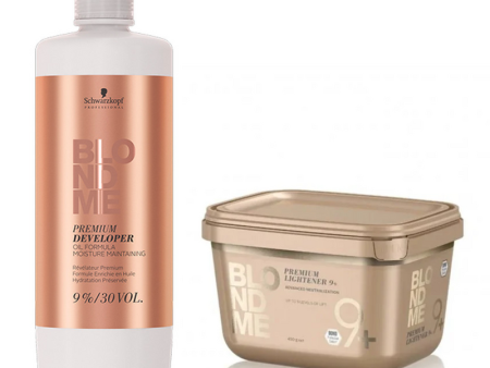 Schwarzkopf Professional Blondme Premium Developer 9% and Premium Lightener 450g Duo Supply