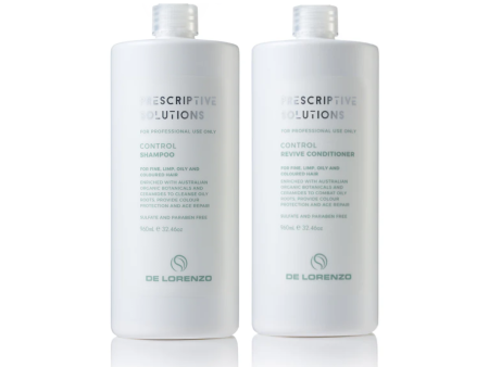 De Lorenzo Prescriptive Solutions Control Shampoo & Revive Conditioner Duo 960ml Online Hot Sale