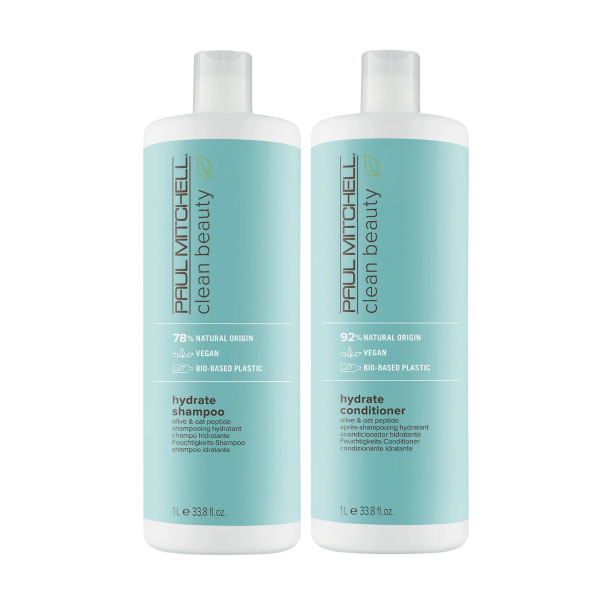 Clean Beauty By Paul Mitchell Hydrate Shampoo & Conditioner Duo 1000ml Online Hot Sale