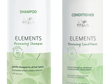 Wella Elements Renewing Shampoo & Conditioner Duo 1000ml Supply