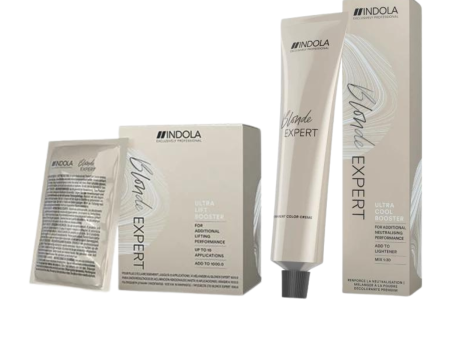 Indola Professional Blonde Expert Ultra Lift Booster Sachets & Ultra Cool Booster 60ml Hot on Sale