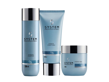 Wella System Professional Hydrate Shampoo, Conditioner & Mask Trio Pack on Sale