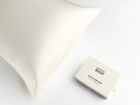 BondiBoost Satin Pillowcase IVORY (Standard Size) Fashion