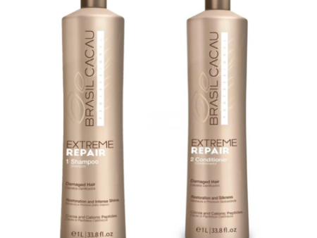 Brasil Cacau Extreme Repair Shampoo & Conditioner Duo 1 Litre Fashion