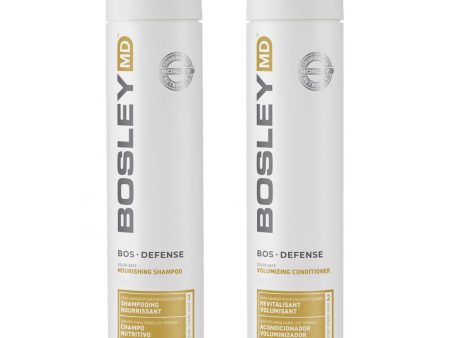 Bosley BosDefense Duo Shampoo Conditioner Sulphate Free 300ml Hot on Sale