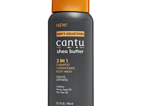 Cantu Men s 3 in 1 Shampoo Conditioner 400ml Supply