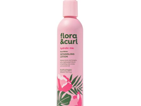 Flora & Curl Leave-In Rose Water Detangler Lotion 300ml For Sale