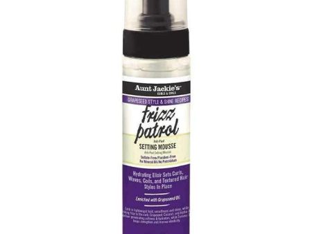 Aunt Jackie s Grapeseed Frizz Patrol Setting Mousse 237ml Cheap