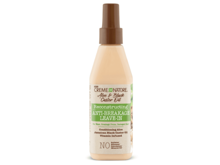 Creme of Nature Aloe & Black Castor Oil Anti Breakage Leave In 236ml Hot on Sale