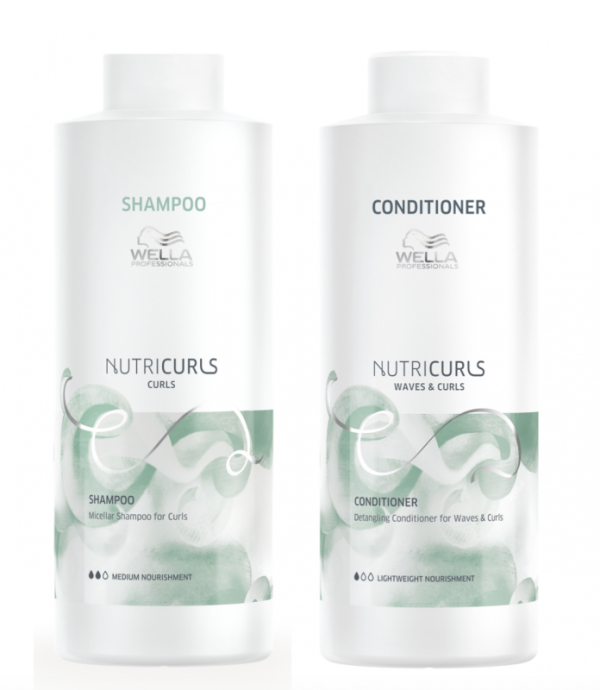 Wella Nutricurls Shampoo & Conditioner Duo 1000ml Supply