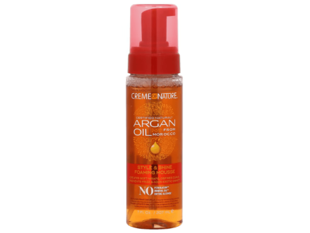 Creme of Nature Argan Oil Style & Shine Foaming Mousse 207ml on Sale