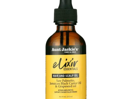 Aunt Jackie s Elixir Essentials Hair and Scalp Oil Saw Palmetto 59ml Hot on Sale